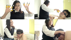 [M man tickling] Popular actress Emily (Sakuraba Hikari) Chan&#39;s first M man tickling play!