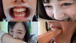 【噛みフェチ歯フェチ】鈴原エミリちゃんの白い歯で可愛い噛みつき