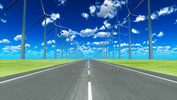Image CG wind power generation by Wind power generation