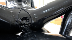 Rubber Suit Lovers~gas mask anal rubber sex~