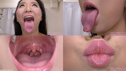 Yuri Honma - Erotic Long Tongue and Mouth Showing